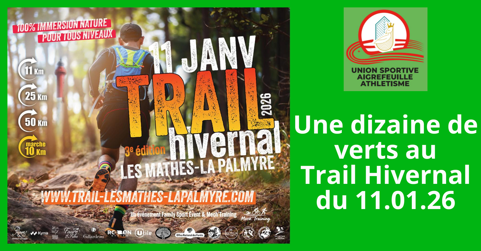 Des podiums verts sur l'hivernal