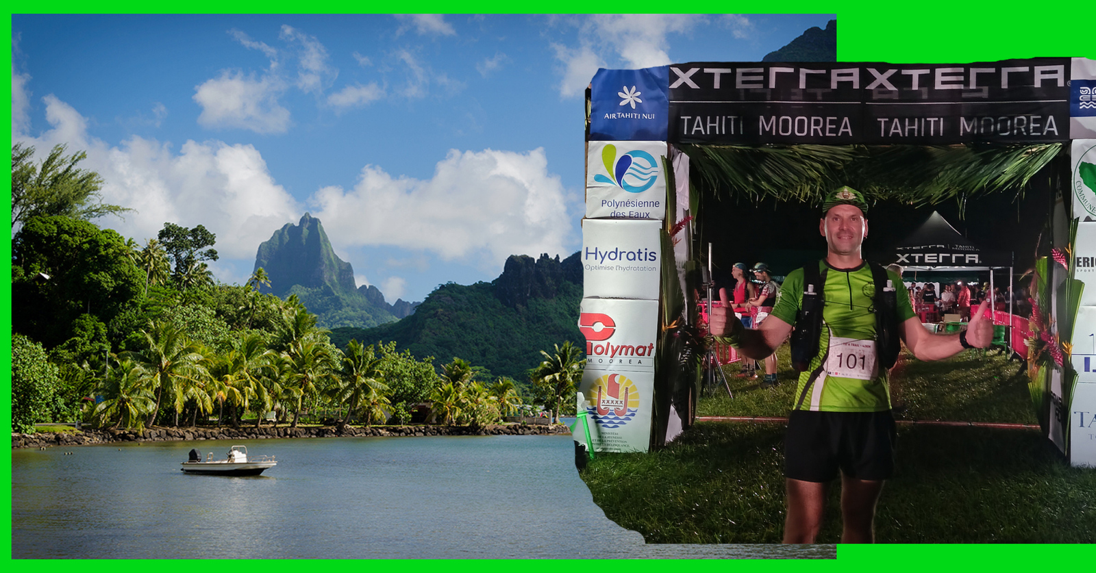 Denis finisher du XTerra Tahiti Trail Run
