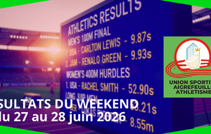 Résultats du week-end du 27 au 28 juin 2026