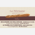 BOULANGERIES LA PETRISANE